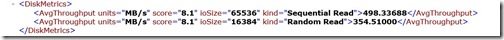 Windows10のWindows Experience Index-Disk Metrics
